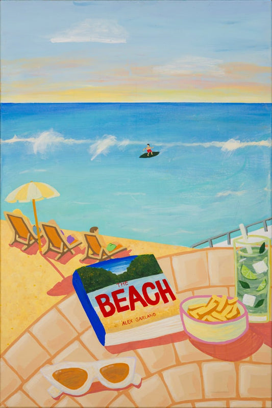 'Bondi Piklets' art print room mockup — Vanessa Franklin Art Sydney Australia