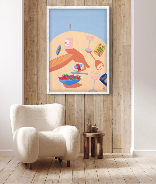Bisous de Corse Giclee Print by Vanessa Franklin