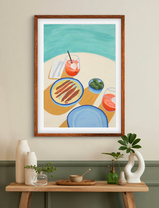 'Aperitivo Hour' Studio Giclee Print by Vanessa Franklin
